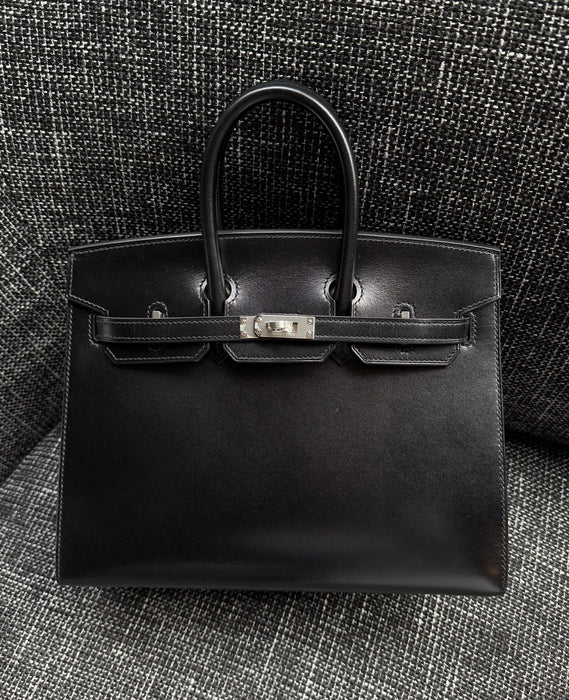 Hermes Birkin 25 in Black Box Phw (Brand New)