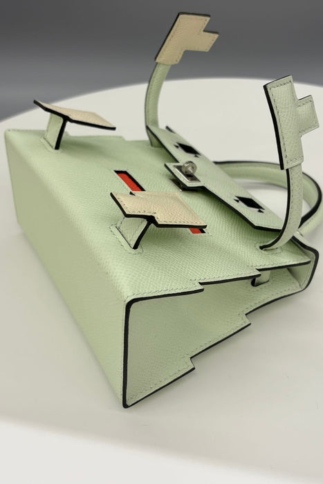 Hermes Kelly Picto in Vert Fizz / Vert Vertigo Phw (Brand New)