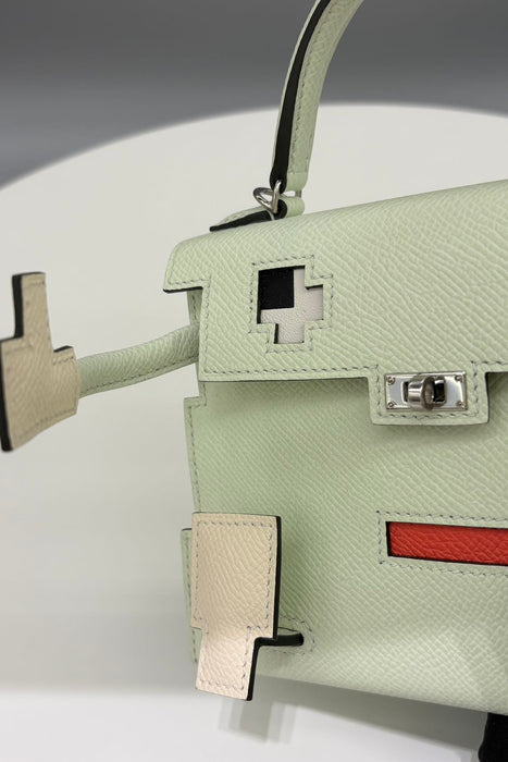 Hermes Kelly Picto in Vert Fizz / Vert Vertigo Phw (Brand New)