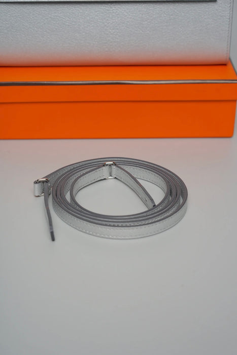 Hermes Kelly To Go in Gris Argenta Chèvre Phw (Brand New)