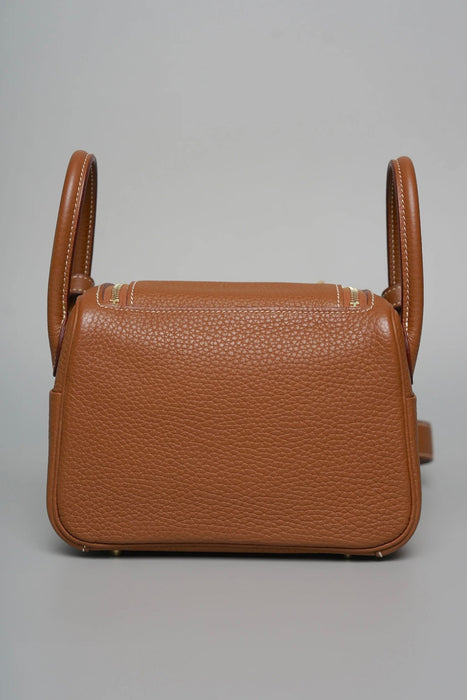 Hermes Mini Lindy II in Gold Ghw