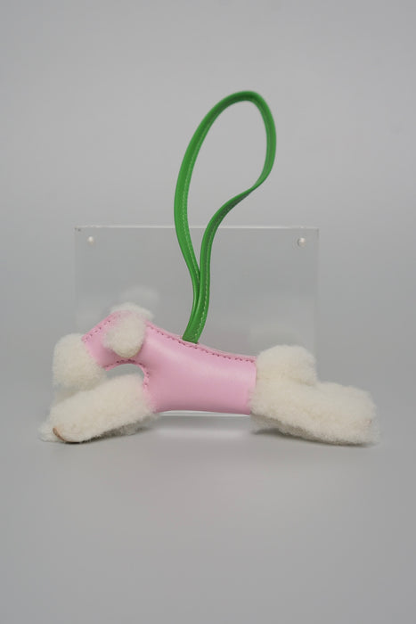 Hermes Budy Charm in Mauve Sylvestre / Vert Yucca (Brand New)