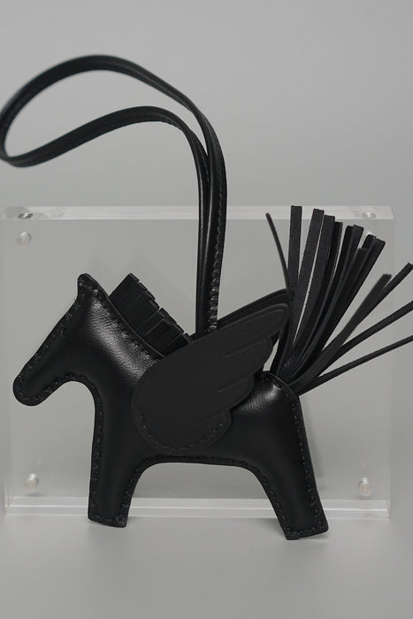 Hermes Rodeo Charm PM in Noir (Brand New)