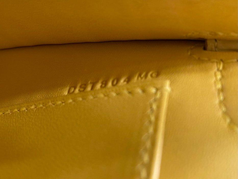 Hermes Kelly 20 in Mimosa Matte Alligator Ghw