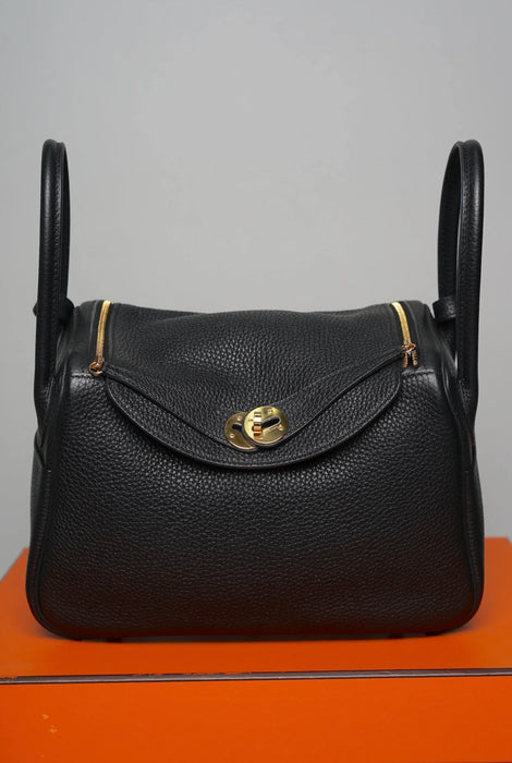 Hermes Lindy 26 in Noir Ghw