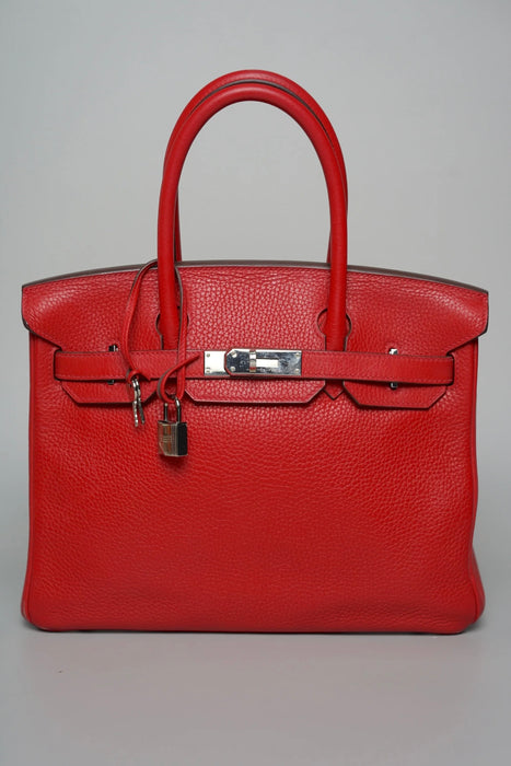 Hermes Birkin 30 in Rouge Casaque Clemence Phw