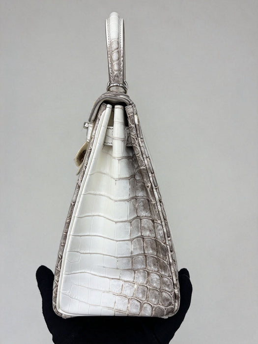 Hermes Kelly 28 in Himalaya Blanc Niloticus Phw (Brand New)