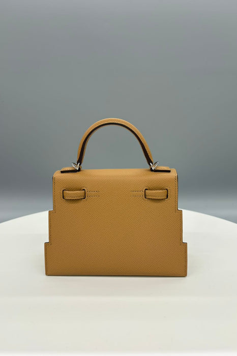Hermes Kelly Picto in Biscuit / Mauve Pale / Rose Texas Phw (Brand New)