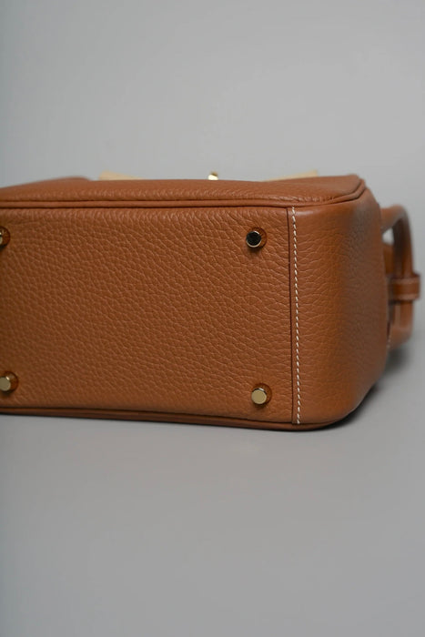 Hermes Mini Lindy II in Gold Ghw
