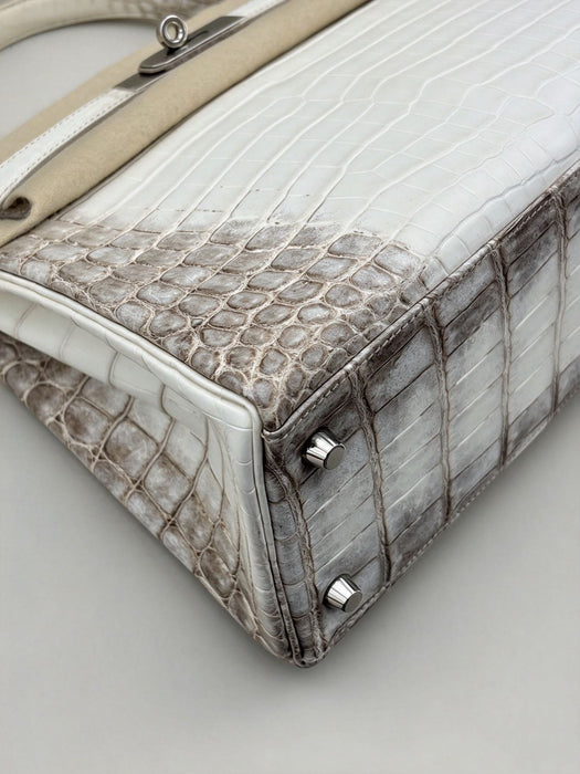 Hermes Kelly 28 in Himalaya Blanc Niloticus Phw (Brand New)