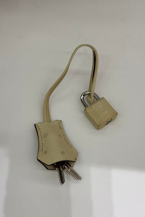 Hermes Kelly 25 Sellier in Parchemin Ostrich Phw