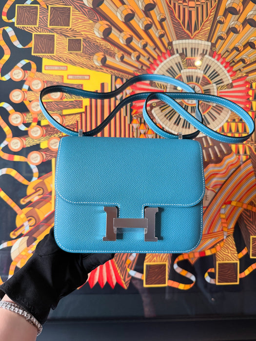 Hermes Constance 18 in Blue Jeans Phw (Brand New)