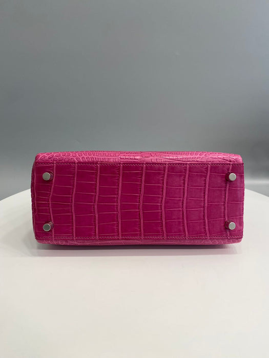 Hermes Kelly 25 in Rose Poupre Matte Alligator Phw
