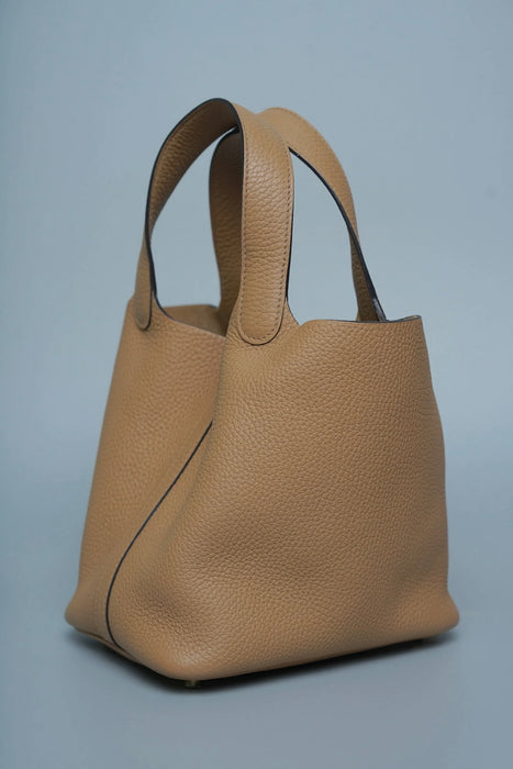 Hermes Picotin 18 in Biscuit Ghw