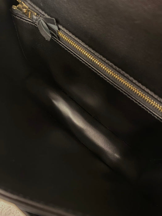 Hermes Constance 24 in Black Shiny Croc Ghw
