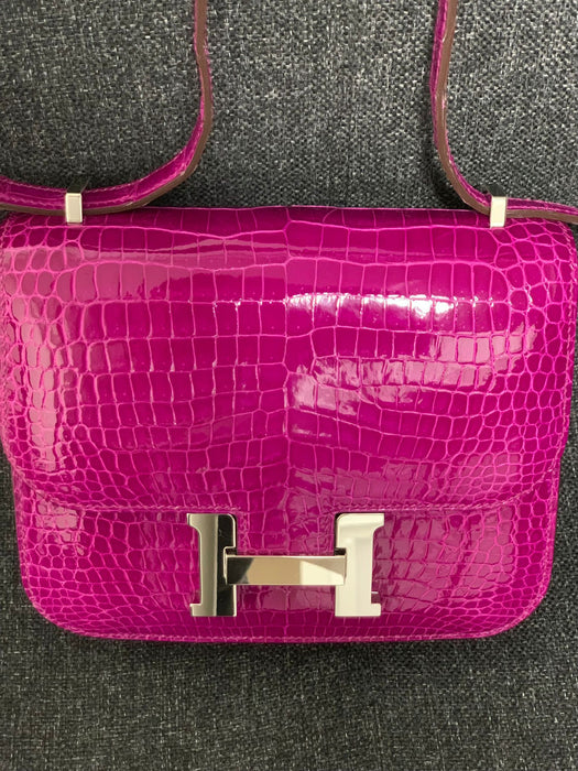 Hermes Constance 18 in Rose Scheherazade Phw (Brand New)