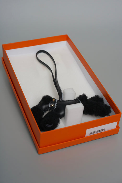 Hermes Punk Budy Charm in Noir Ghw (Brand New)