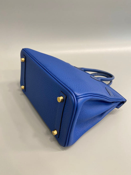 Hermes Birkin 25 Touch in Blue Sapphire Lizard / Blue France Togo Ghw