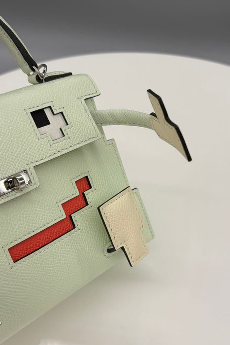 Hermes Kelly Picto in Vert Fizz / Vert Vertigo Phw (Brand New)
