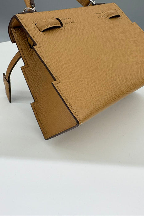 Hermes Kelly Picto in Biscuit / Mauve Pale / Rose Texas Phw (Brand New)