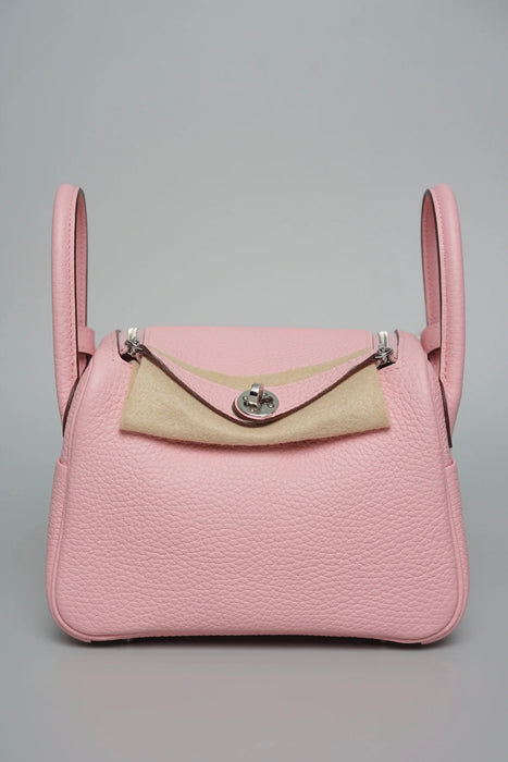 Hermes Mini Lindy II in Rose Sakura Phw (Brand New)