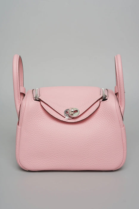 Hermes Mini Lindy II in Rose Sakura Phw (Brand New)