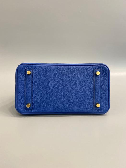 Hermes Birkin 25 Touch in Blue Sapphire Lizard / Blue France Togo Ghw