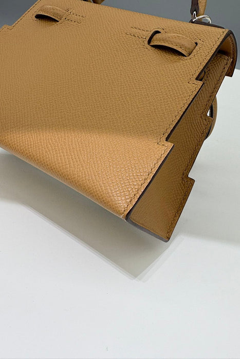 Hermes Kelly Picto in Biscuit / Mauve Pale / Rose Texas Phw (Brand New)