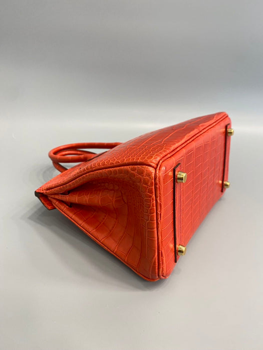 Hermes Birkin 25 in Bougainvillea Matte Alligator Ghw