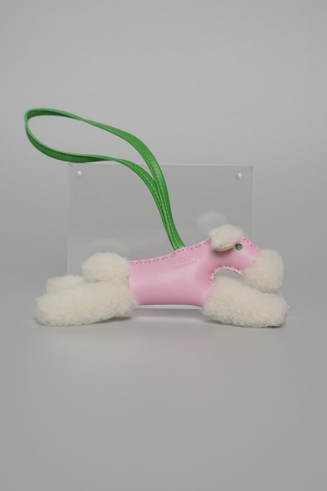 Hermes Budy Charm in Mauve Sylvestre / Vert Yucca (Brand New)