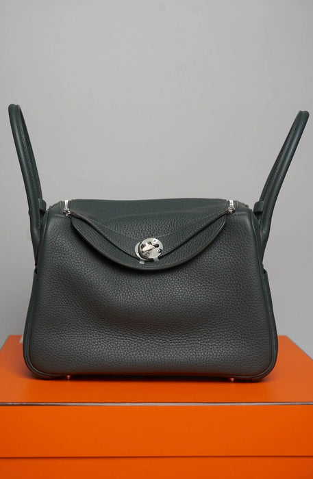 Hermes Lindy 26 in Vert Mangrove Phw (Brand New)