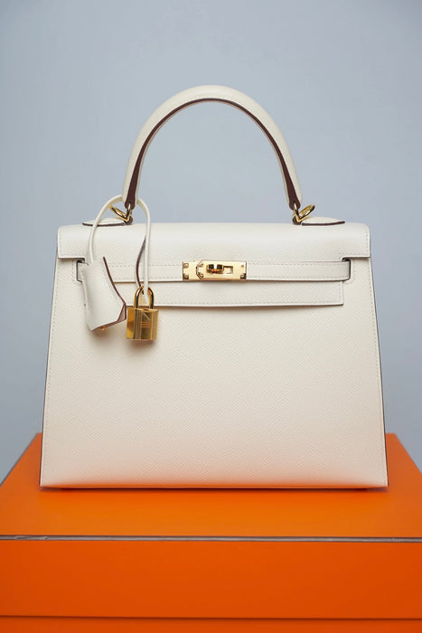 Hermes Kelly 25 in Nata Epsom Ghw (Brand New)