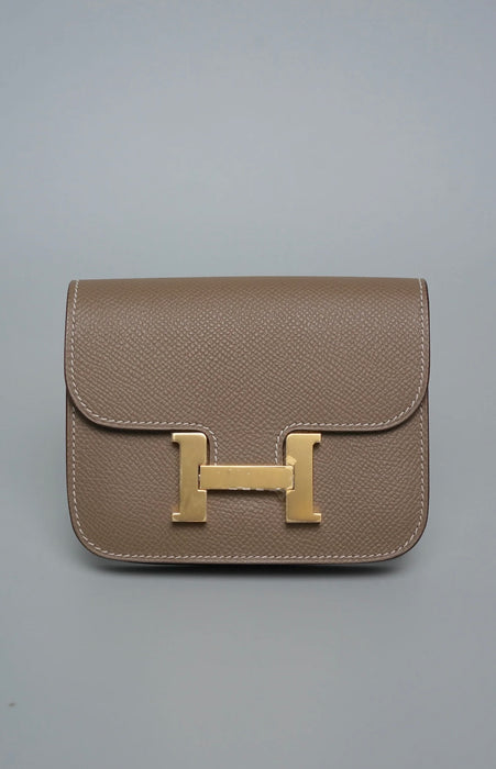Hermes Constance Slim in Etoupe Ghw (Brand New)