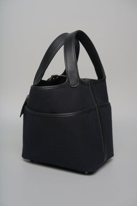 Hermes Cargo Picotin 18 in Noir Phw (Brand New)