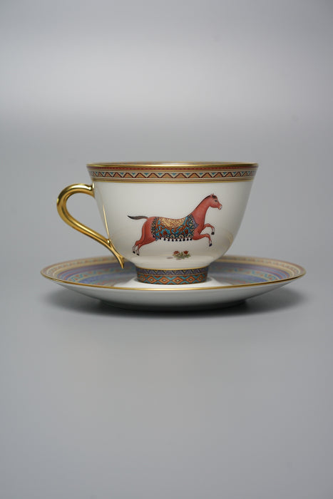 Hermes Cheval D'Orient Tea Cup and Saucer N°4 (Brand New)