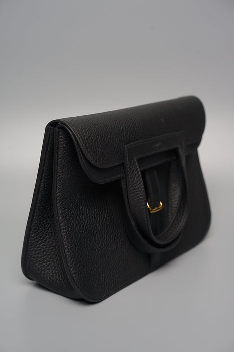 Hermes Halzan 25 in Black Ghw (Brand New)