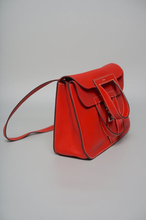 Hermes Halzan 31 in Rouge Casaque Phw