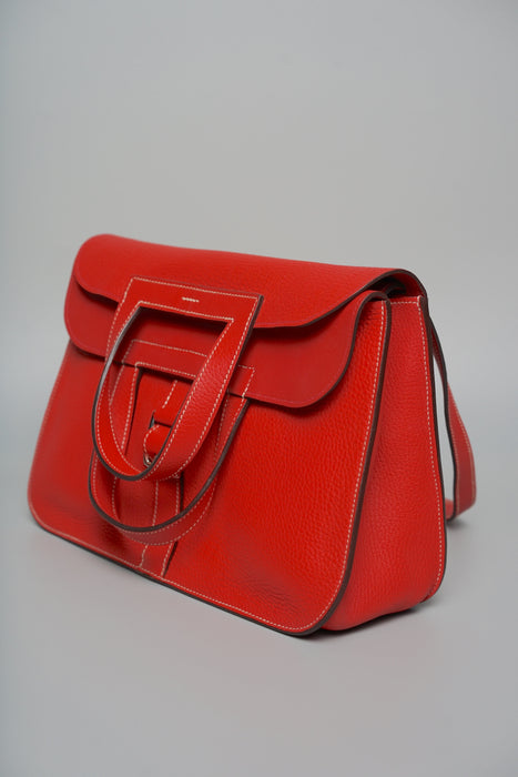 Hermes Halzan 31 in Rouge Casaque Phw