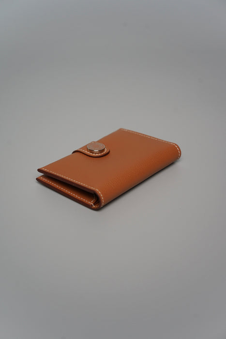 Hermes R.M.S Card Holder in Gold Phw (Brand New)