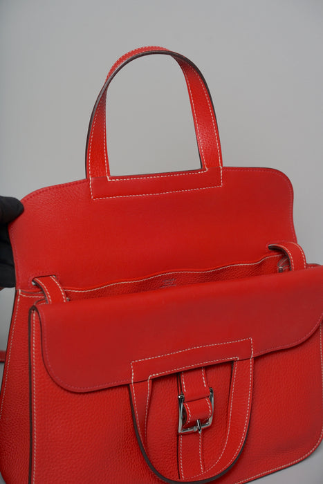 Hermes Halzan 31 in Rouge Casaque Phw