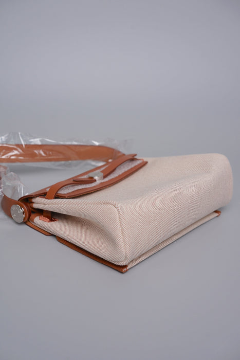 Hermes Mini Herbag in Ecru-Beige/Fauve Phw (Brand New)