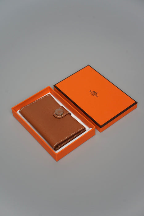 Hermes R.M.S Card Holder in Gold Phw (Brand New)