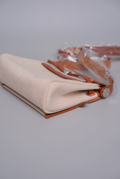 Hermes Mini Herbag in Ecru-Beige/Fauve Phw (Brand New)