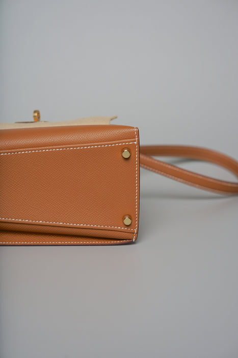 Hermes Kelly Desodre in Gold Epsom Ghw