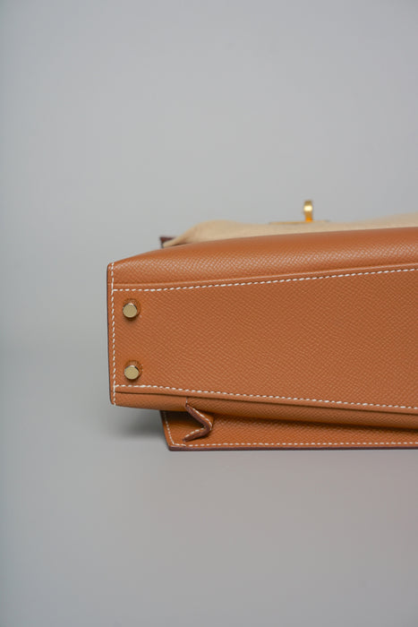Hermes Kelly Desodre in Gold Epsom Ghw