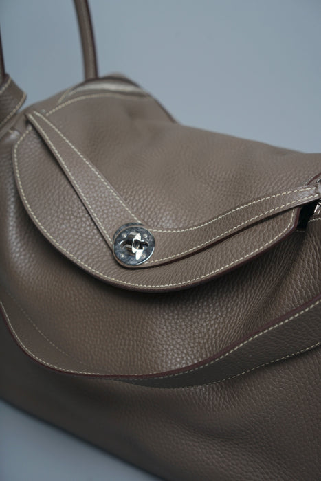 Hermes Lindy 34 in Etoupe Phw