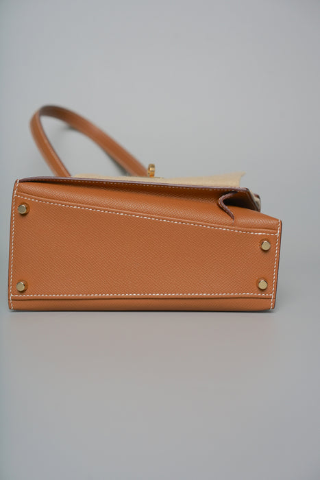 Hermes Kelly Desodre in Gold Epsom Ghw