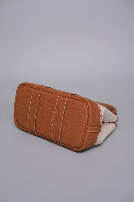 Hermes Mini Garden Party 23 in Ecru Beige/Gold Phw (Brand New)
