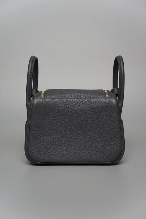 Hermes Mini Lindy in Ardoise Permabrass