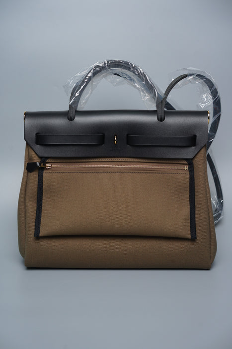 Hermes Herbag 31 in Toundra/Black Ghw (Brand New)